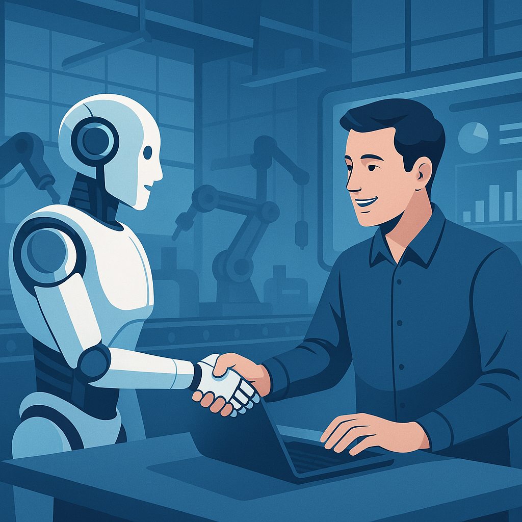 Colaboración humano-máquina: futuro del trabajo con inteligencia artificial